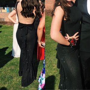 black open back prom dress!